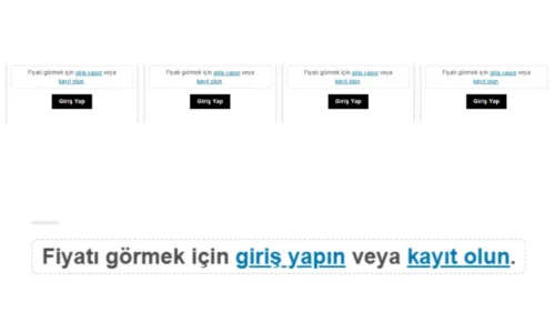 WooCommerce Fiyat Gizleme Eklentisi